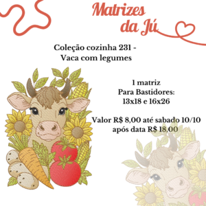 Vaca com legumes